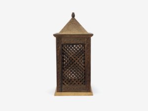 Small Walnut Wood Lamp