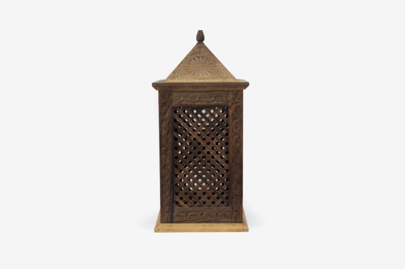 Small Walnut Wood Lamp