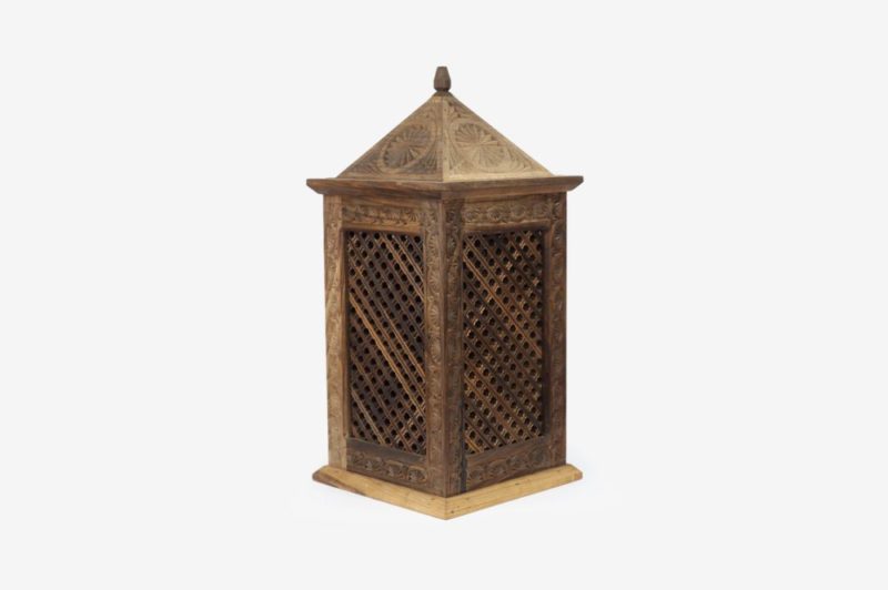 Small Walnut Wood Lamp - Image 3