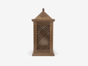 Small Walnut Wood Lamp