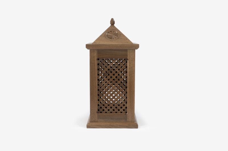 Small Walnut Wood Lamp