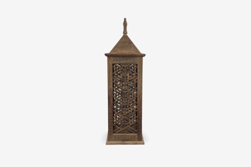 Medium Sized Walnut Wood Lamp