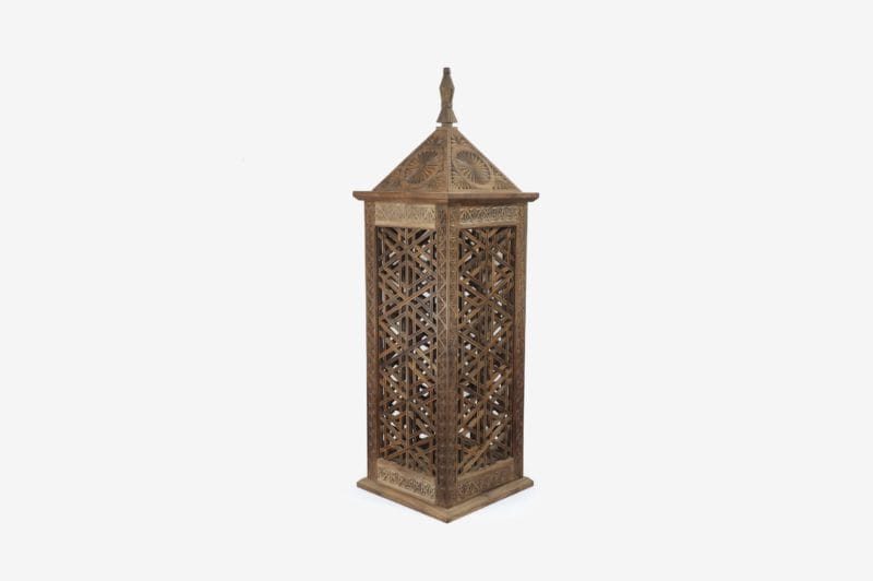 Medium Sized Walnut Wood Lamp - Image 3