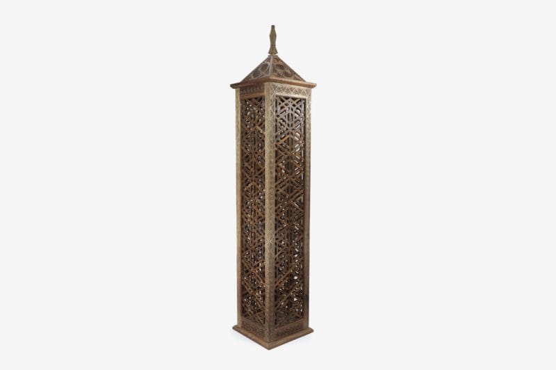 Large Walnut Wood Lamp - Image 3
