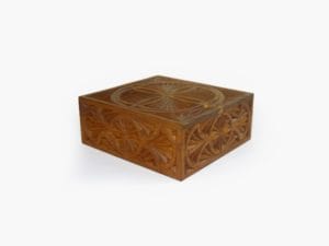 Mulberry Wood Six Sections Tea Box