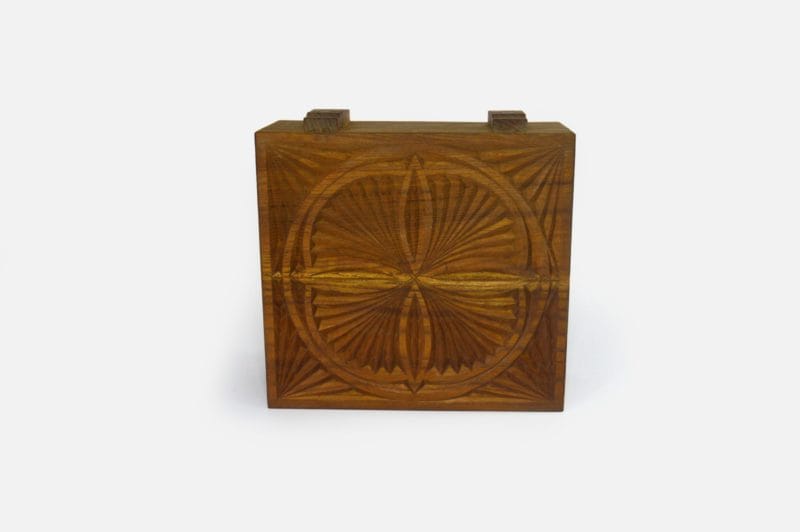 Mulberry Wood Six Sections Tea Box - Image 6