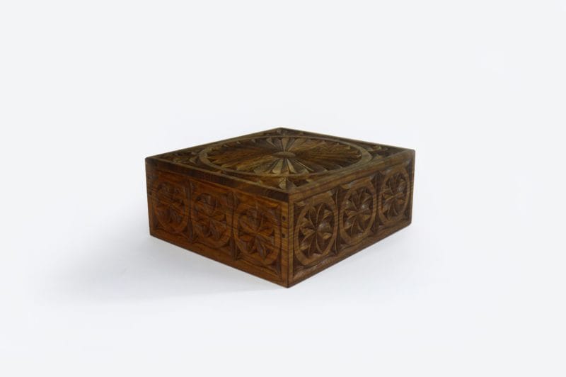Walnut Wood Six Sections Tea Box - Image 4