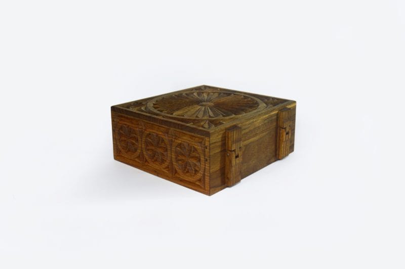 Walnut Wood Six Sections Tea Box - Image 5