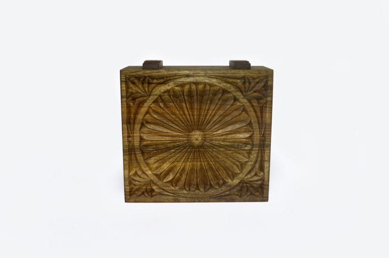 Walnut Wood Six Sections Tea Box - Image 6