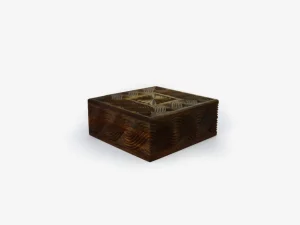 Walnut Wood Six Sections Tea Box