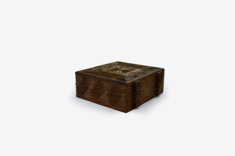 Walnut Wood Six Sections Tea Box - Image 6