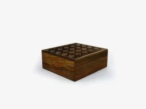 Walnut Wood Six Sections Tea Box