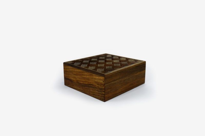 Walnut Wood Six Sections Tea Box - Image 5