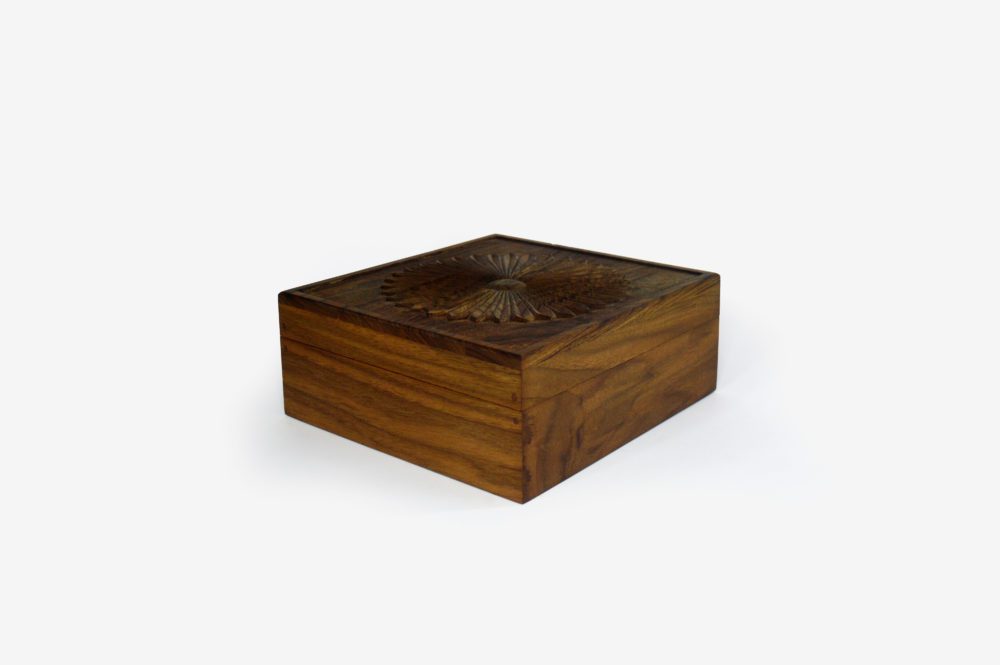 Walnut Wood Six Sections Tea Box