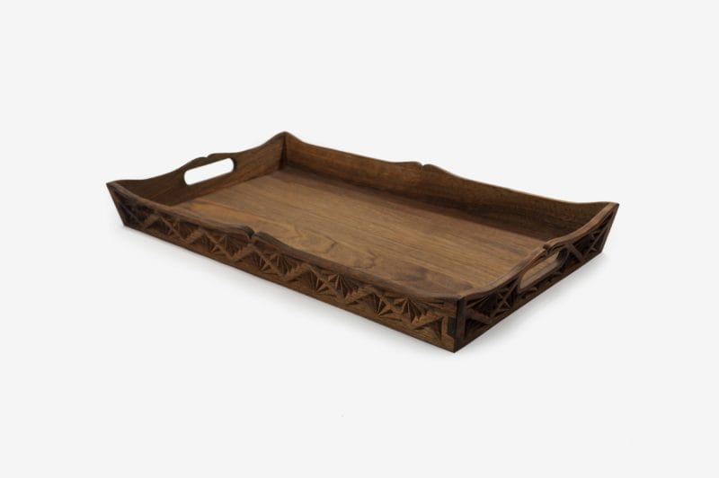 Large Walnut Wood Tray - Image 4