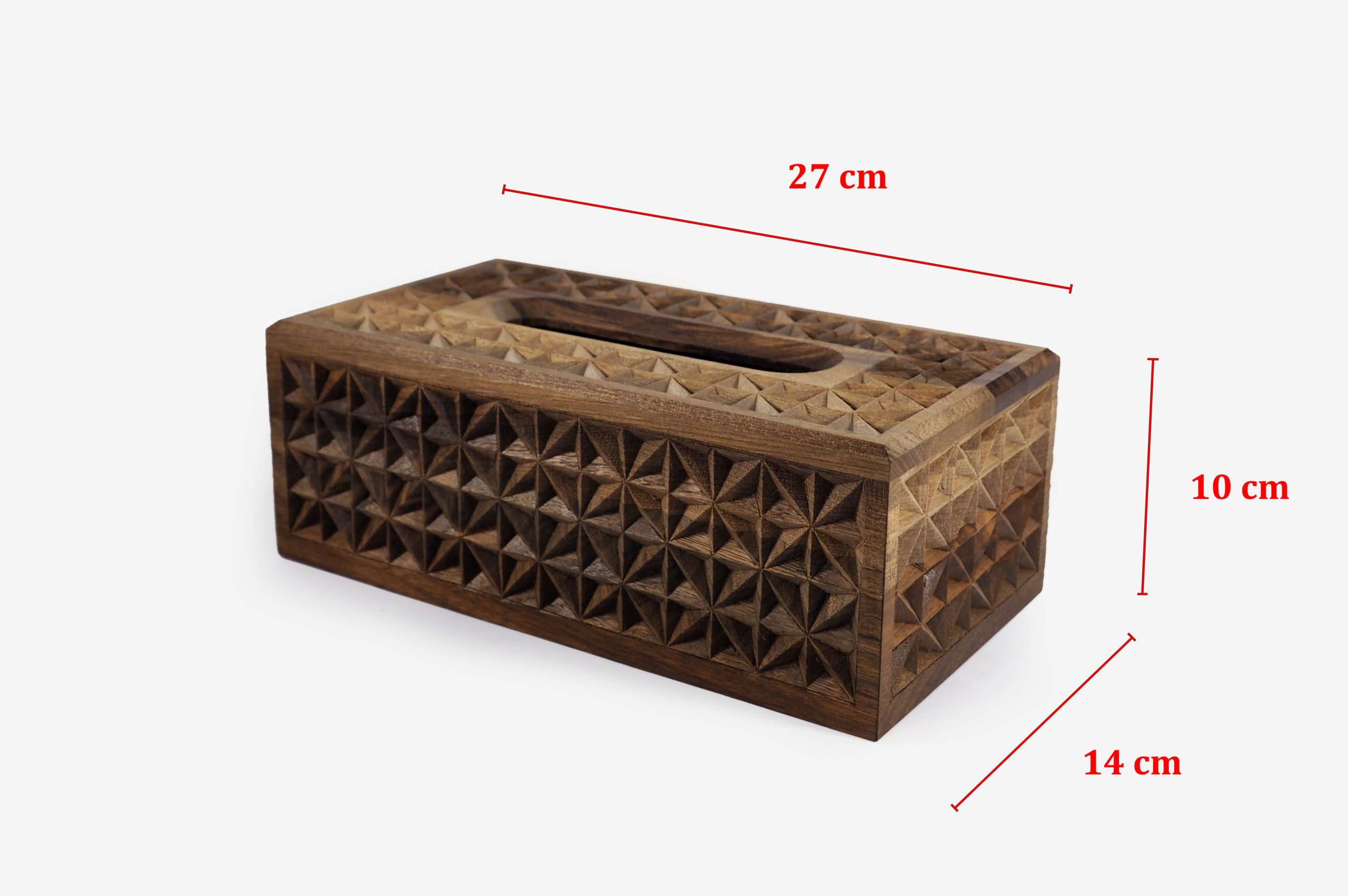 Walnut Wood Tissue Box Cover - Image 5