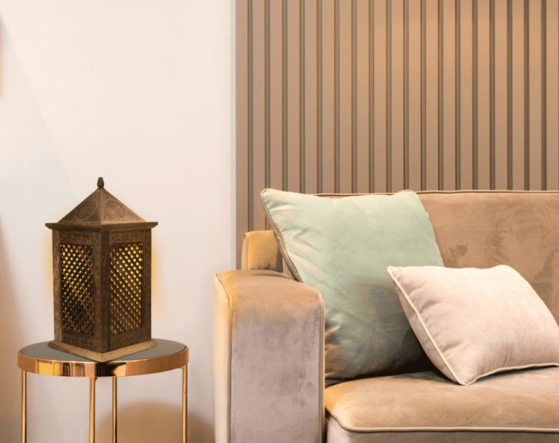 Small Walnut Wood Lamp - Image 5