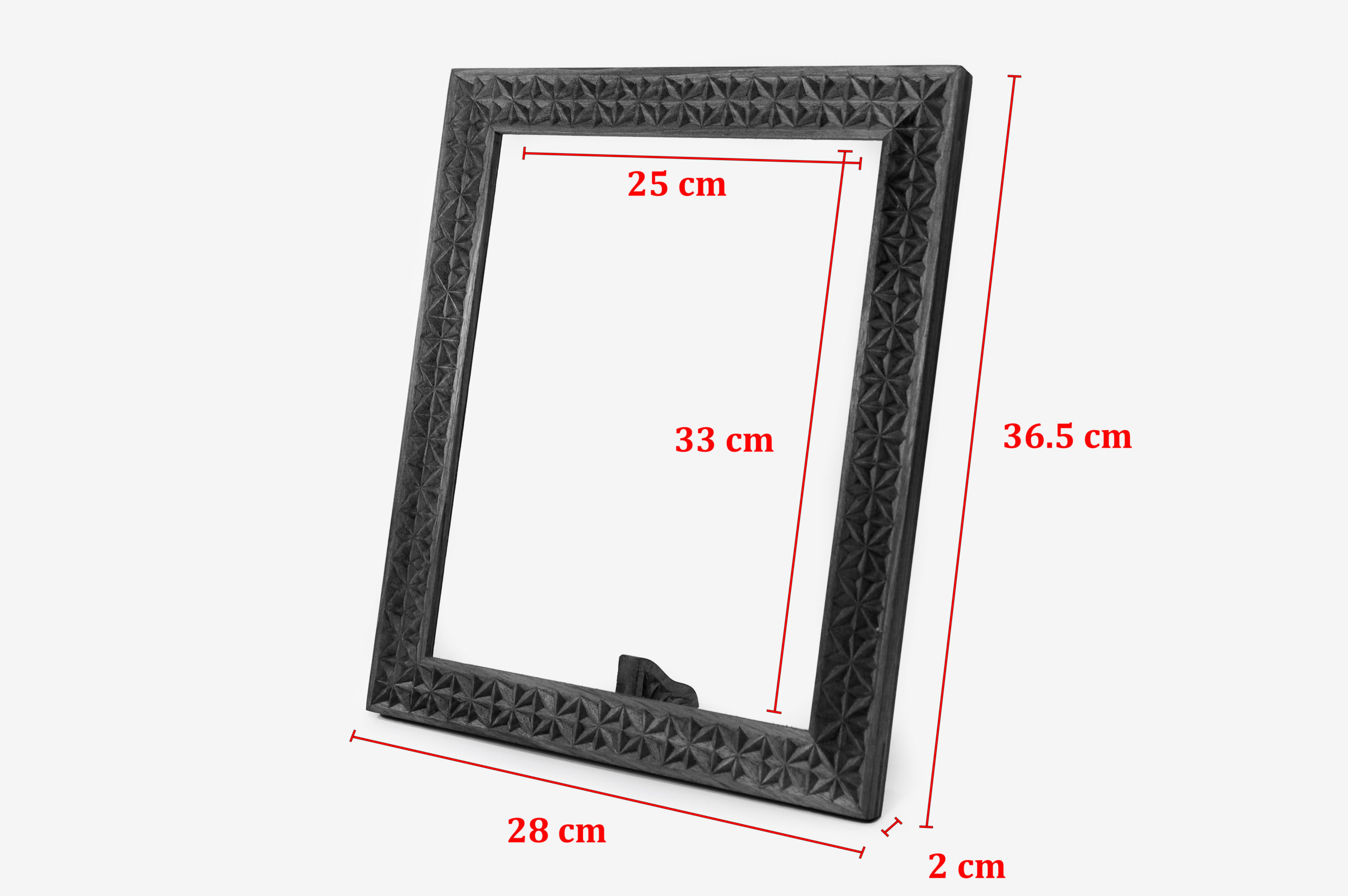 33 x 25 cm Walnut Wood Picture Frame - Image 6