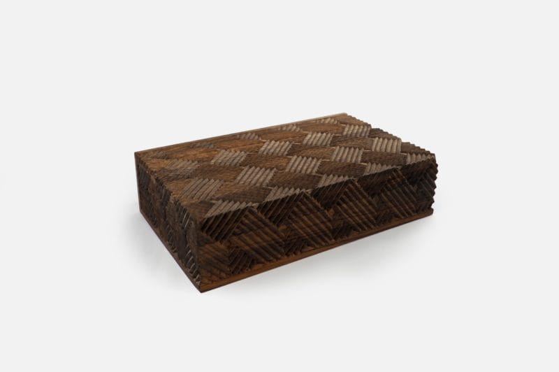 Walnut Wood 10 Sections Tea Box