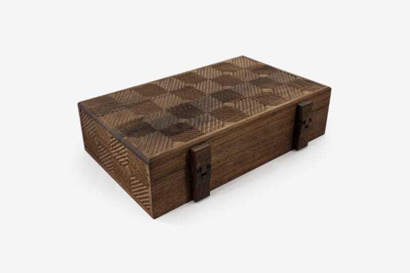 Walnut Wood 10 Sections Tea Box - Image 5