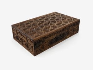 Walnut Wood 10 Sections Tea Box