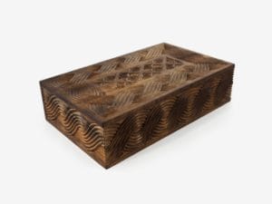 Walnut Wood 10 Sections Tea Box