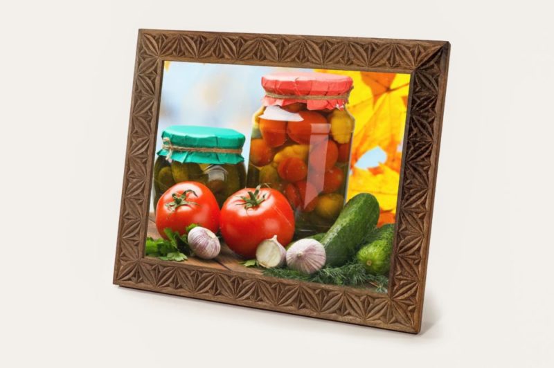 33 x 25 cm Walnut Wood Picture Frame - Image 5