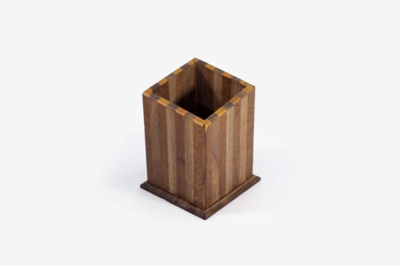 Walnut Wood Pencil Holder