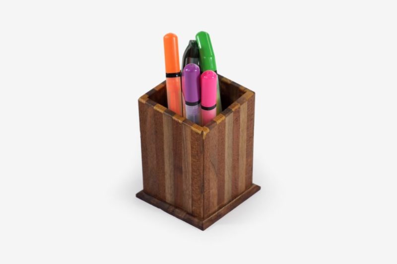 Walnut Wood Pencil Holder - Image 4