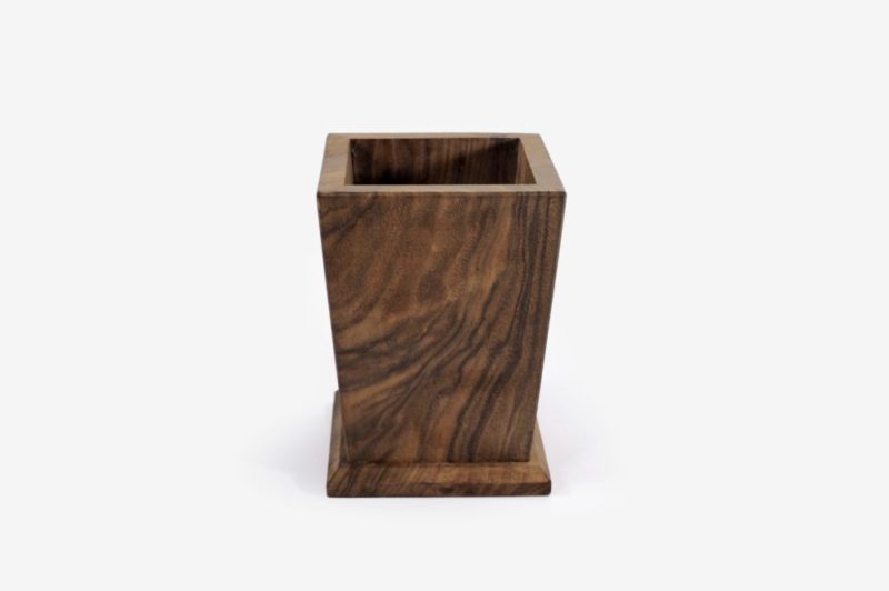 Pencil Holder, Walnut Wood, No Carved