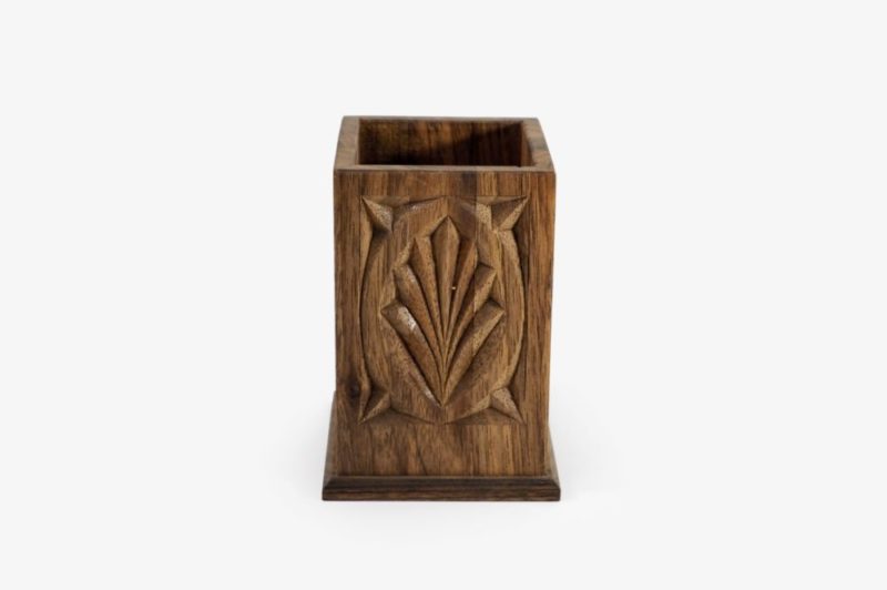 Walnut Wood Pencil Holder