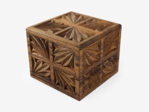 12 x 12cm Walnut Wood Gift Box