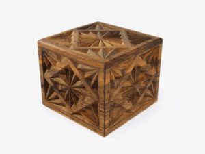 12 x 12cm Walnut Wood Gift Box