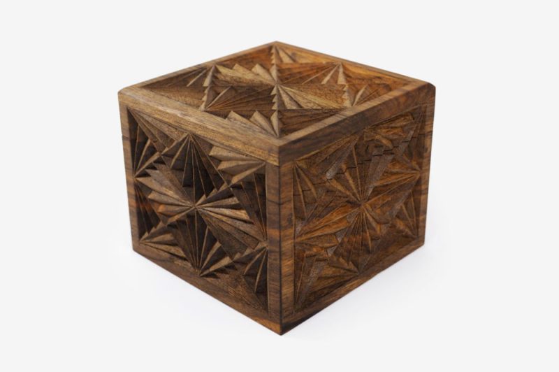 12 x 12 cm Walnut Wood Gift Box