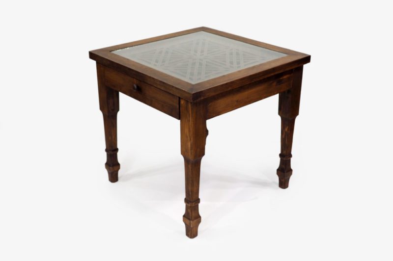 Pinewood Table with Single Drawer - Image 5