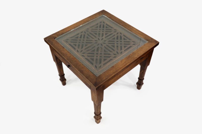 Pinewood Table with Single Drawer - Image 6
