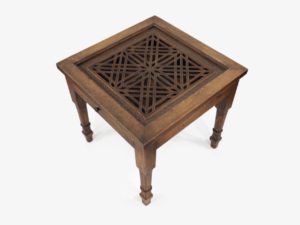 Pinewood Table with Single Drawer