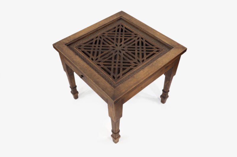 Pinewood Table with Single Drawer