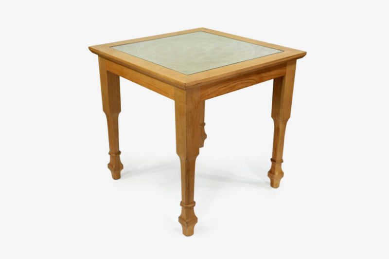 Cypress Wood Carved Table - Image 3