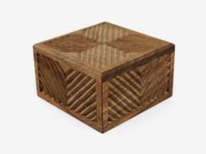 10 x 10 cm Walnut Wood Gift Box
