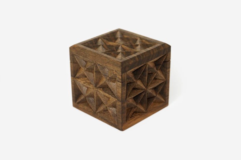 5 x 5 cm Walnut Wood Gift Box