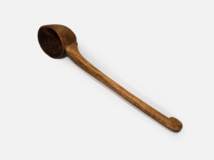 Large Walnut Wood Pot Spoon,