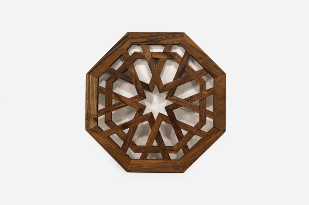 Walnut Wood Octagonal Lattice