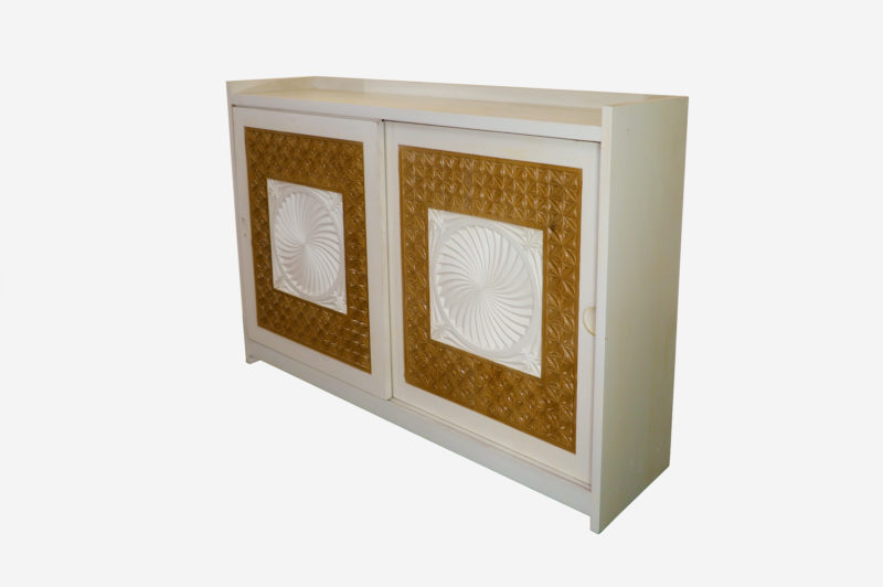 Large White/Cypress Storage Cabinet - Image 5