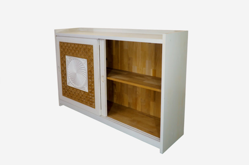 Large White/Cypress Storage Cabinet - Image 6