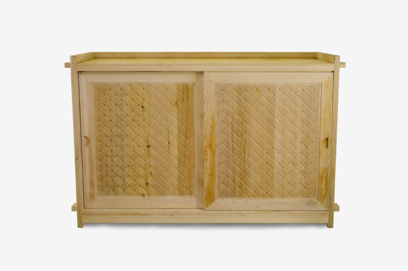 Large Cypress Storage Cabinet