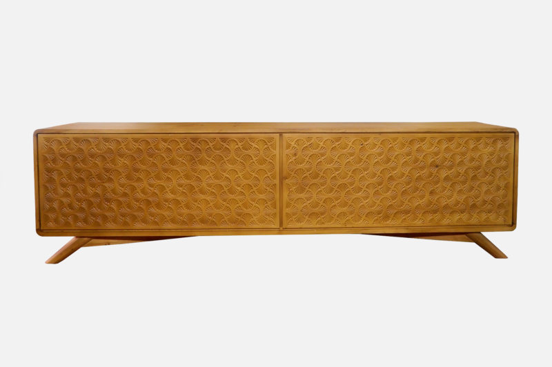 Cypress Wood Storage Cabinet
