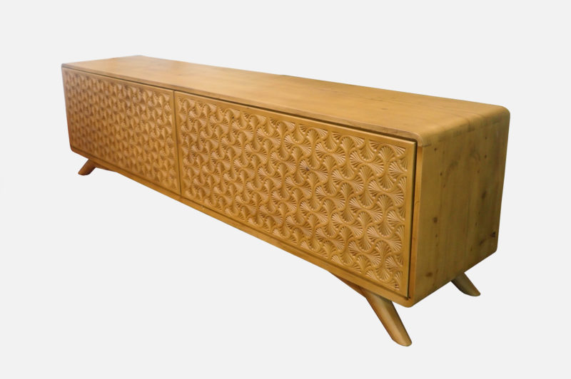 Cypress Wood Storage Cabinet - Image 4