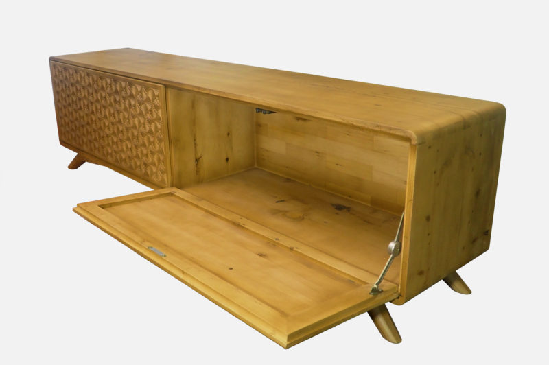 Cypress Wood Storage Cabinet - Image 5