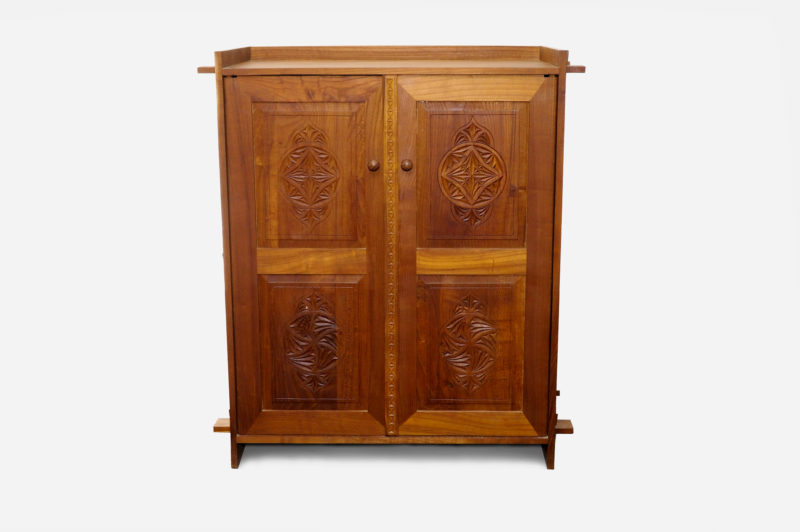 Small Mulbery Wood Storage Cabinet